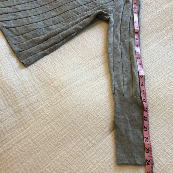 RACHEL PARCELL Easy Ribbed Sweater In Grey Heather - Picture 7 of 14